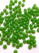 Рондели ярко-зеленые 3 мм