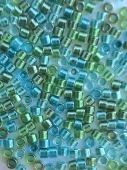 Бисер Delica 11/0 984 Sparkle Lined Aqua Fresco Mix