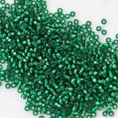 Бисер круглый 15/0 1422 Dyed S/L Emerald