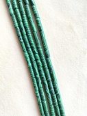 Бусины-трубочки 13*4 мм, темно-зеленый