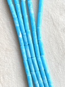Бусины-трубочки 13*4 мм, голубой