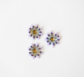Цветок  фиолетово-синий 30 мм