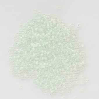 Бисер круглый 11/0  271 Light Mint Green Lined Crystal AB